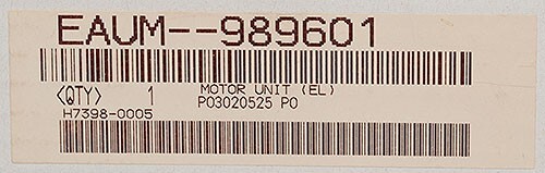 Disco EAUM--989601 Stepping Motor Unit (EL)/(Pulse DC) Assy Assembly