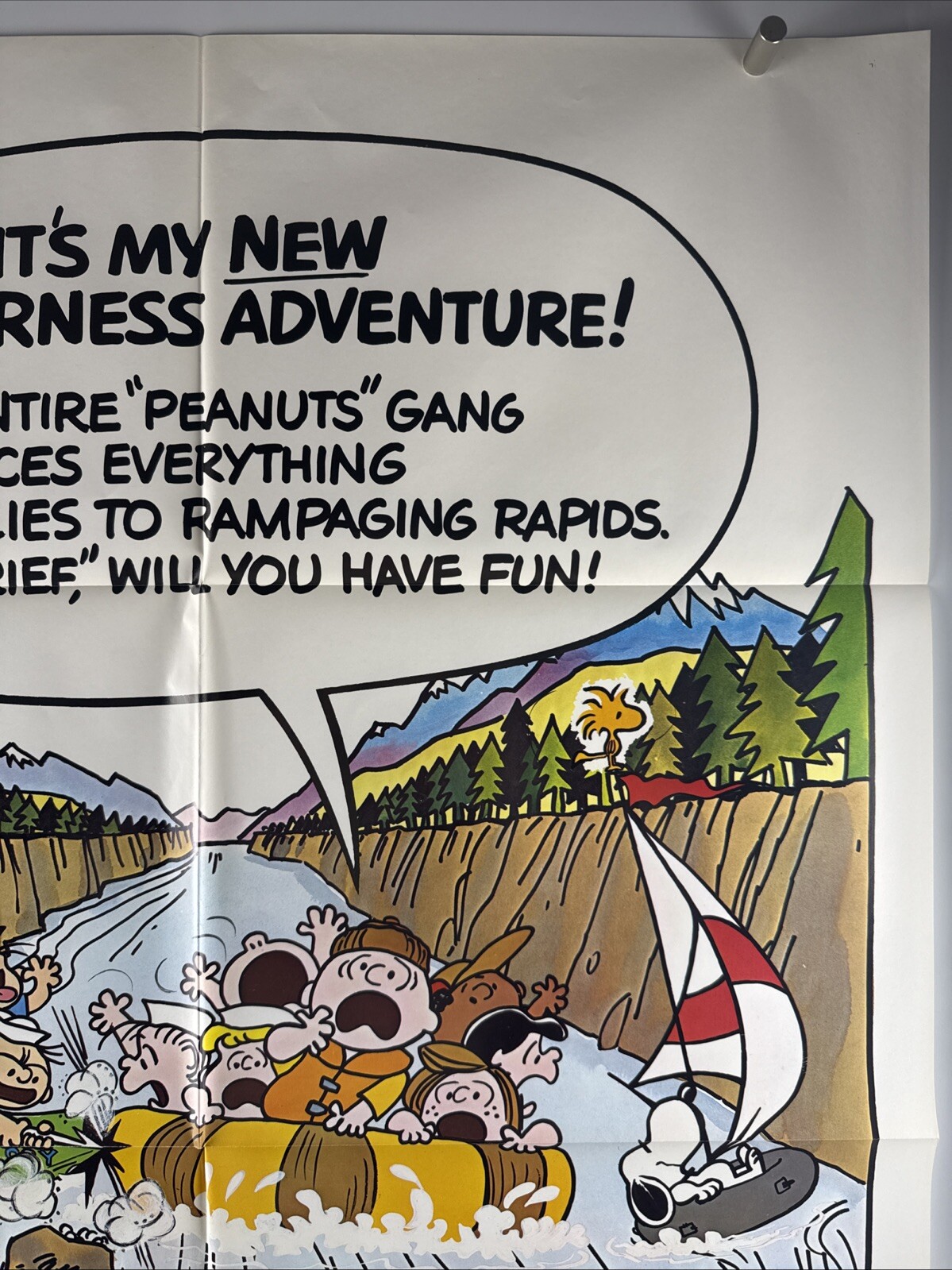 CHARLIE BROWN RACE FOR YOUR LIFE Movie Poster (VeryFine-) One Sheet 1977 24876