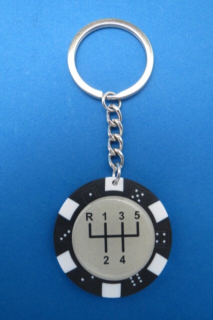 5 SPEED PATTERN #1 POKER CHIP DICE KEYRING KEY RING CHAIN #511