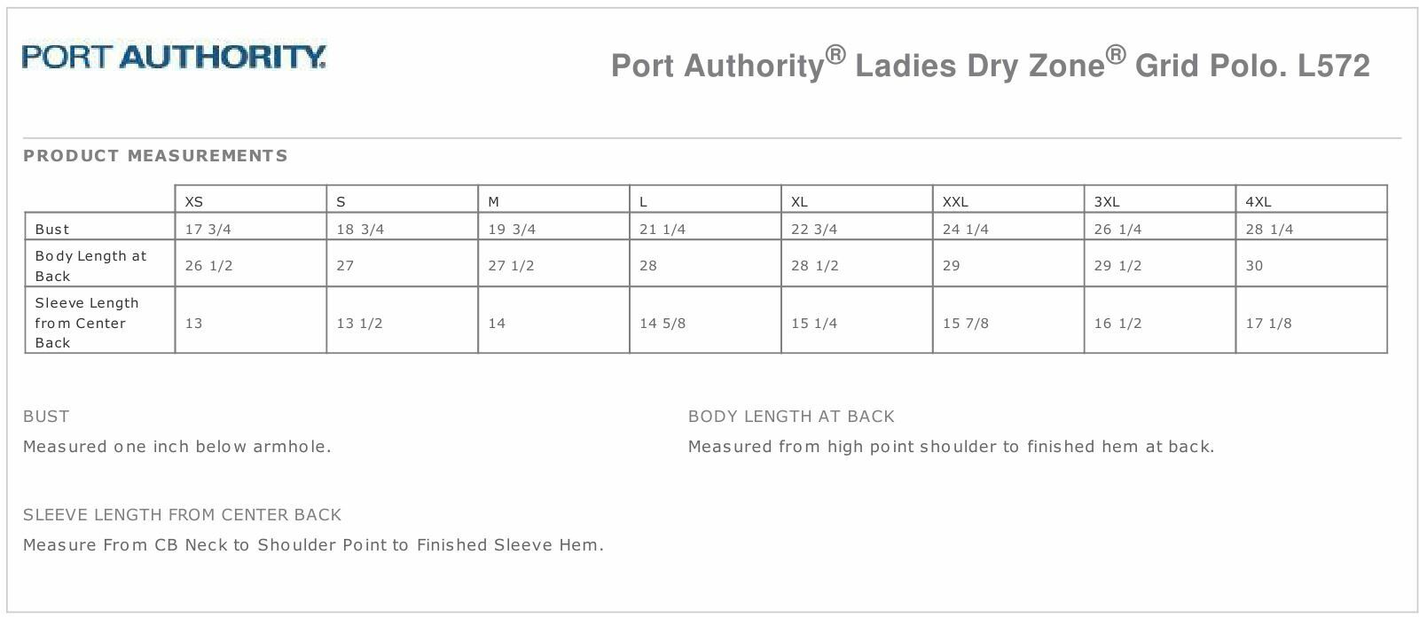 Port Authority Womens 100% Polyester Dry Zone Grid Polo Shirt L572