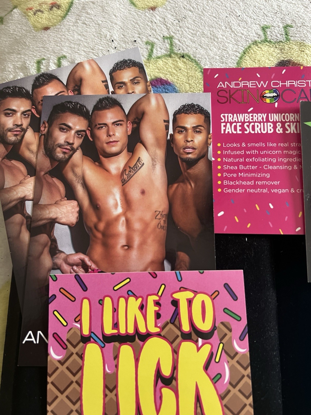 Andrew Christian Underwear Brand Promotional Sticker Decal Set (4) & Cards