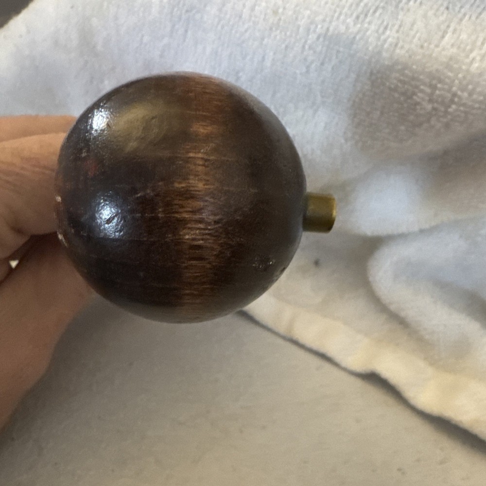 Vintage Muzzleloader Ball Starter Brass & Wood