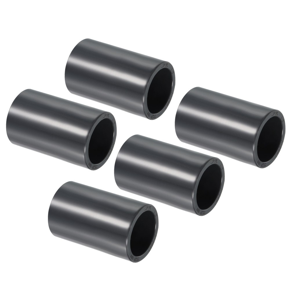 UPVC Pipe Fitting 3/4" Program Socket 80.5pcs Straight Joint Adapter, Grey
