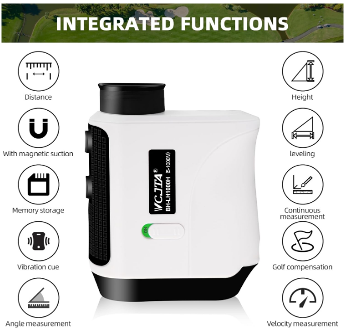 VCJTA Golf Rangefinder High Precision Laser 1100 Yard with Slope Technology