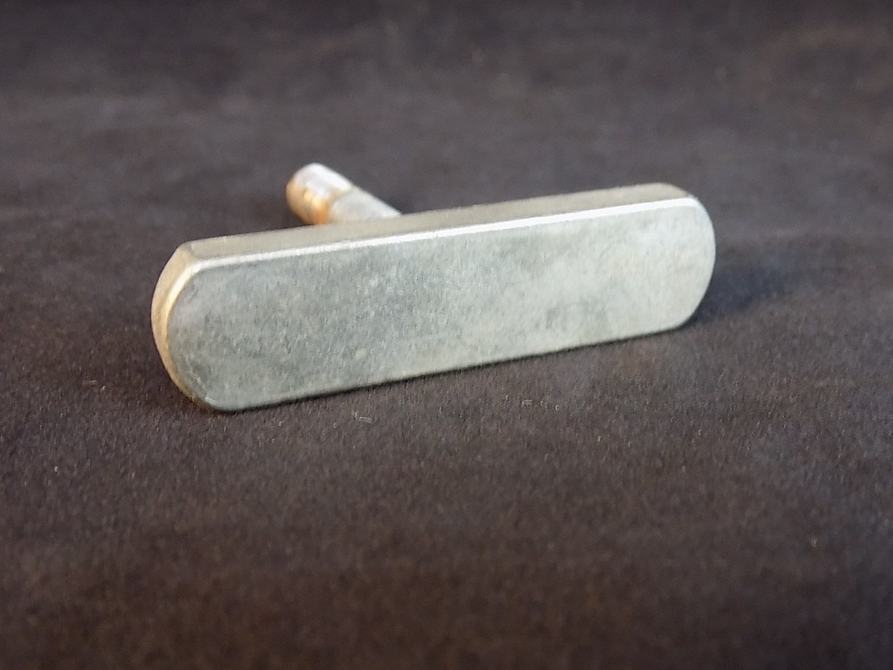 THREADED T HANDLE 1/4" Threaded Shaft T Shape 2" Long Base 1 3/4" T Solid Steel