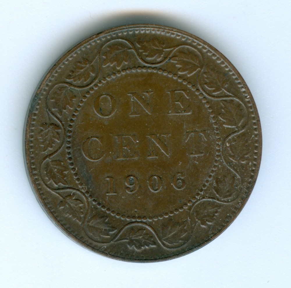 CANADA 1906 LARGE CENT--BROWN UNCIRCULATED