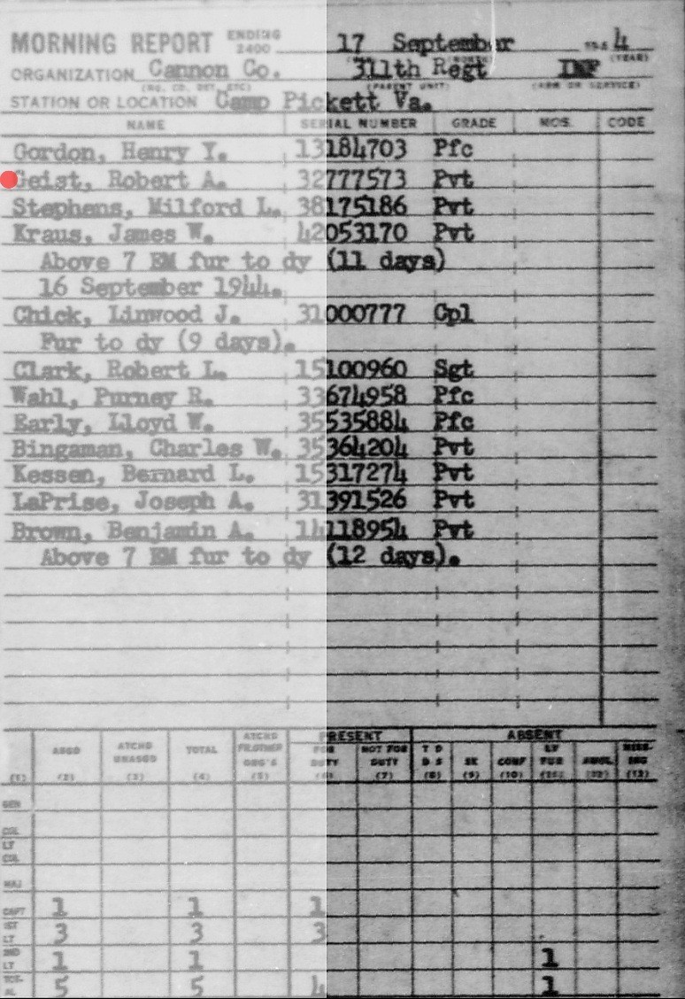 WW2 Named 78th Infantry Division Uniform 311th Infantry Regiment