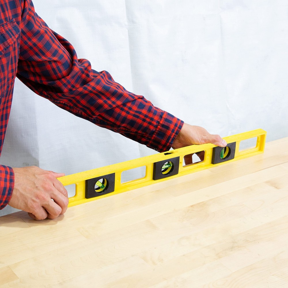 2 Ft Polystyrene Level with Impact Resistant Frame, Accurate to .001 Inch