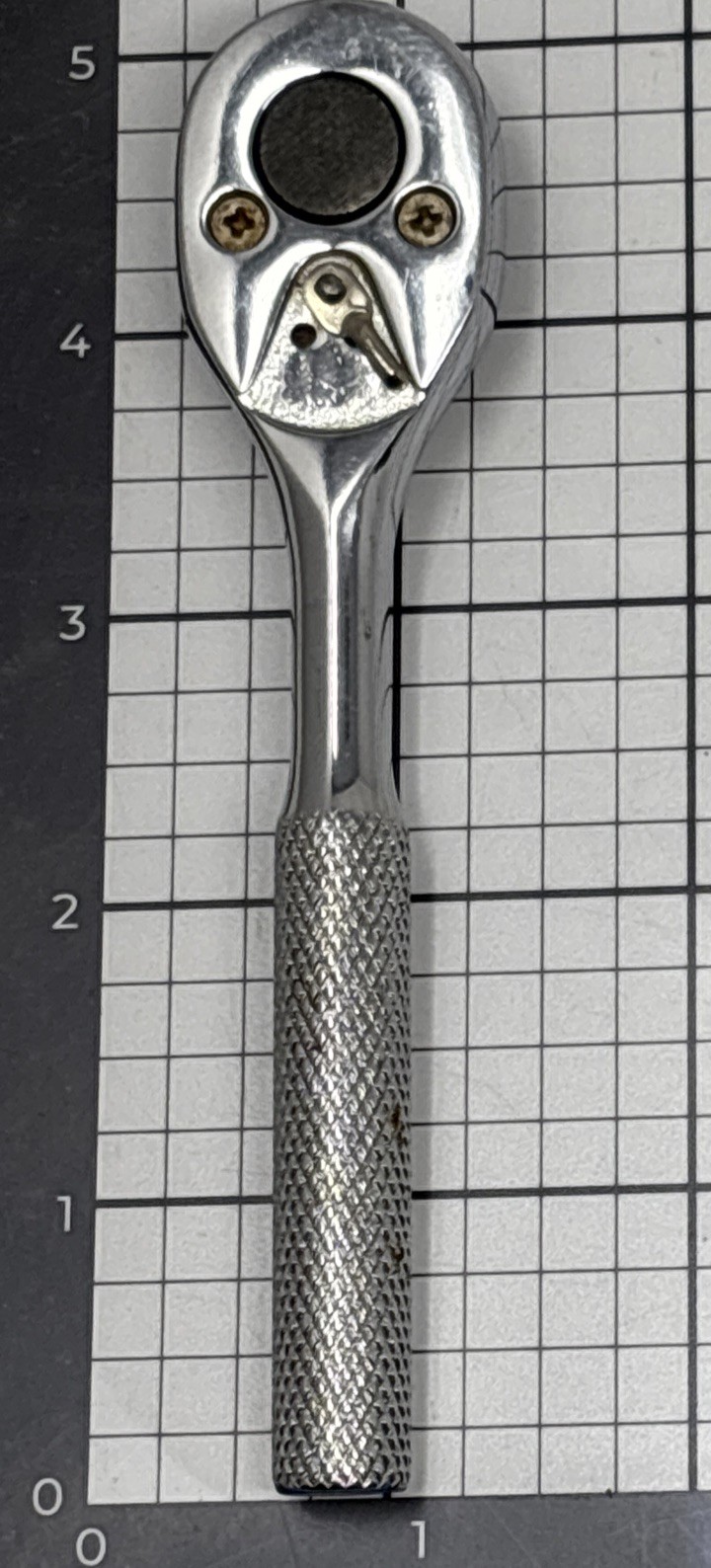 Proto Tools 1/4" Drive Ratchet Knurled Handle 4749 Pear Head USA Professional