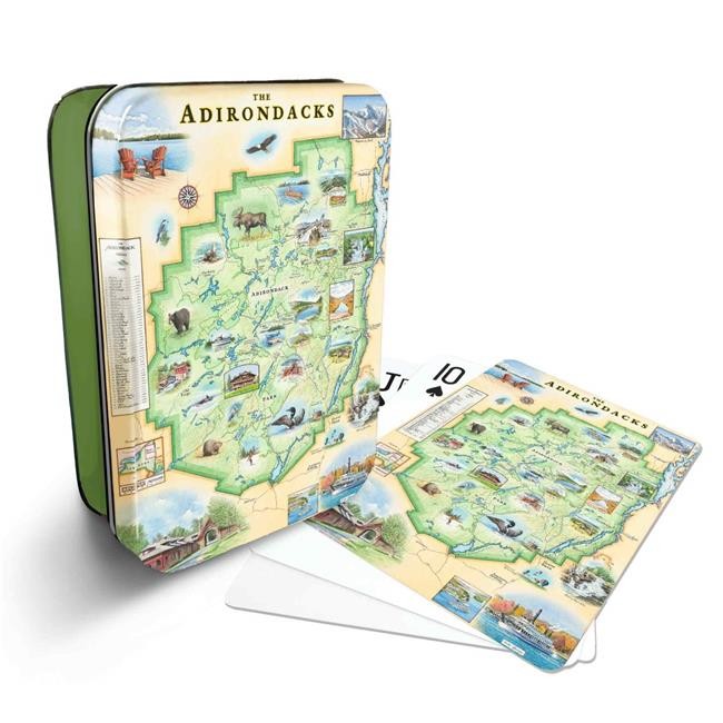 Xplorer Maps PLCD ADKS Adirondacks Map Playing Cards