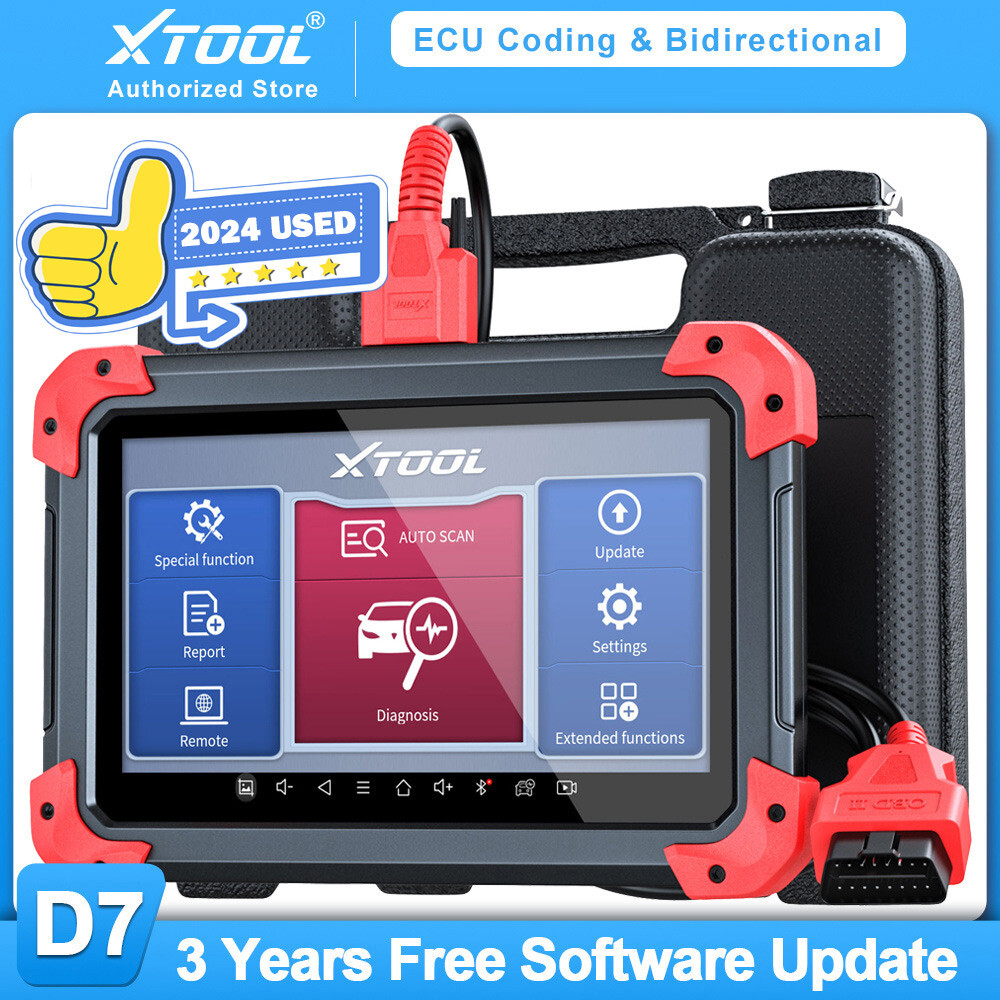 XTOOL D7 OBD2 Scanner Bi-Directional All System Diagnostic Auto Scan E.CU Coding