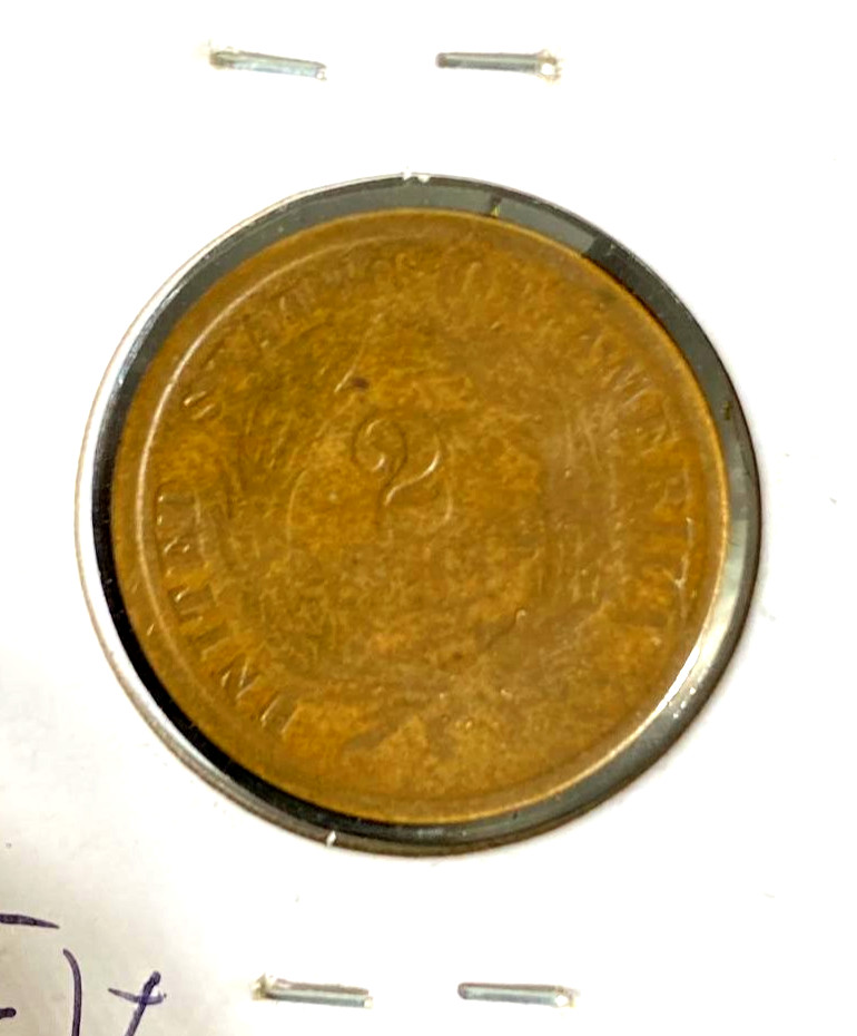 1864 two cent US coin
