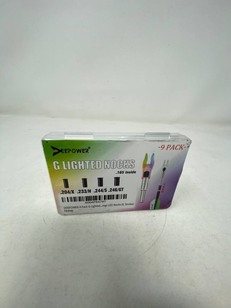 DEEPOWER Lighted Arrow Nocks 9 Pack,Open box