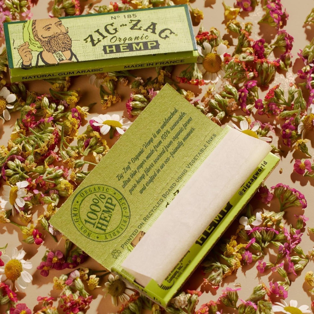 ZIG-ZAG Hemp Rolling Papers 1¼ Size (6 Bookets) - 50 Sheets Each