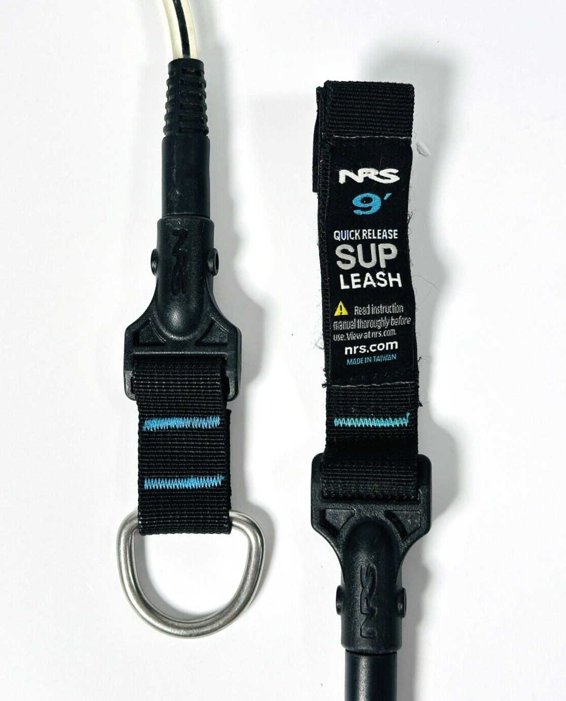 NRS Quick-Release Coil SUP Leash, 9' - No Carabiner or Lanyard