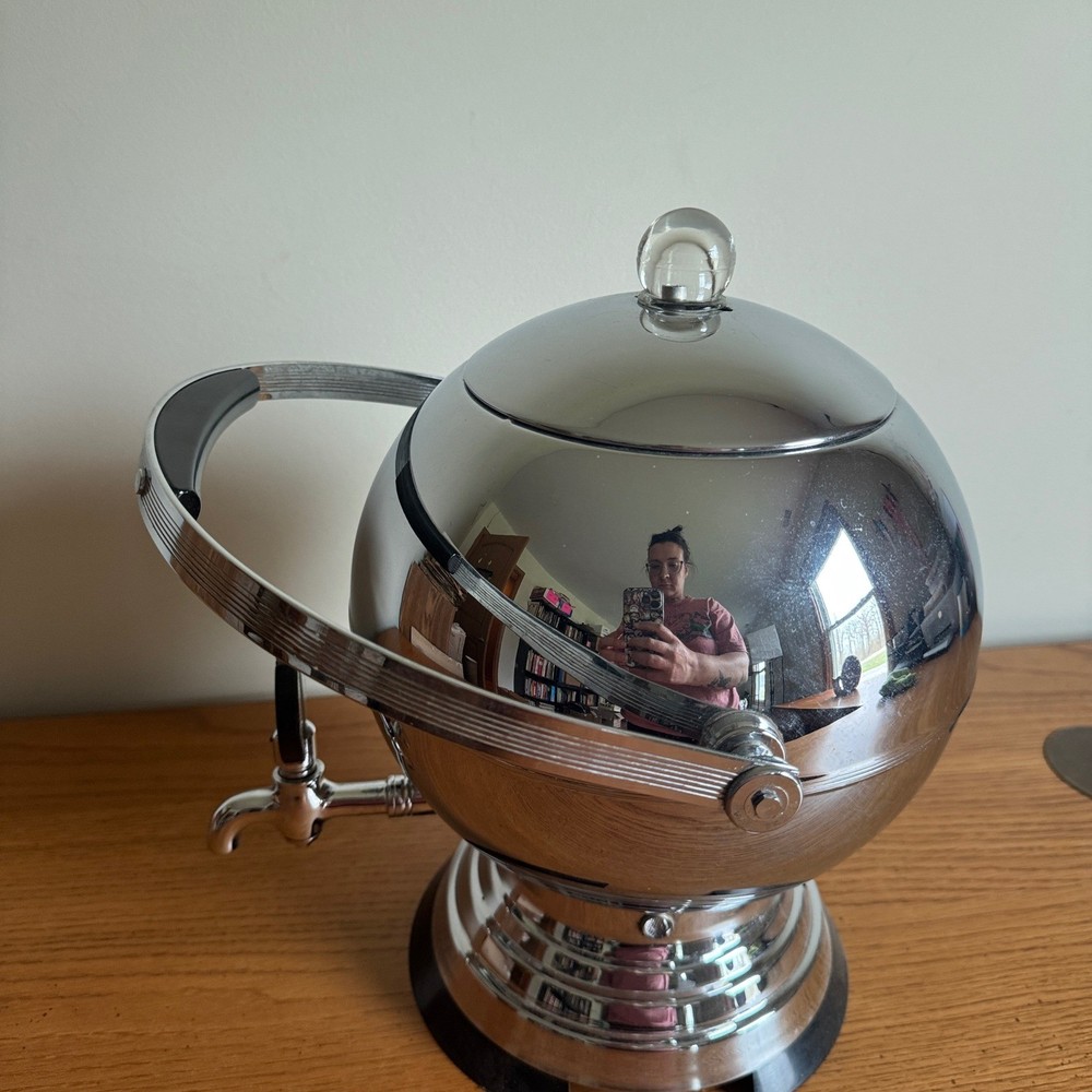 Art Deco Chrome & Bakelite Coffee Percolator By Manning Bowman