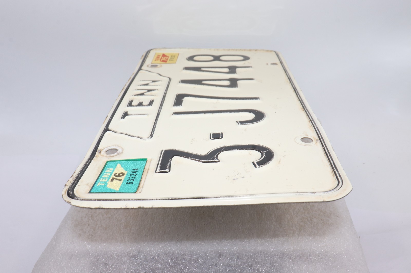 1971-1975 Tennessee License Plate Knox County " 3-J7448 "