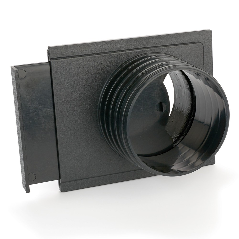 WOODRIVER Dust Connection 4" Tapered OD 4" Threaded Blast Gate