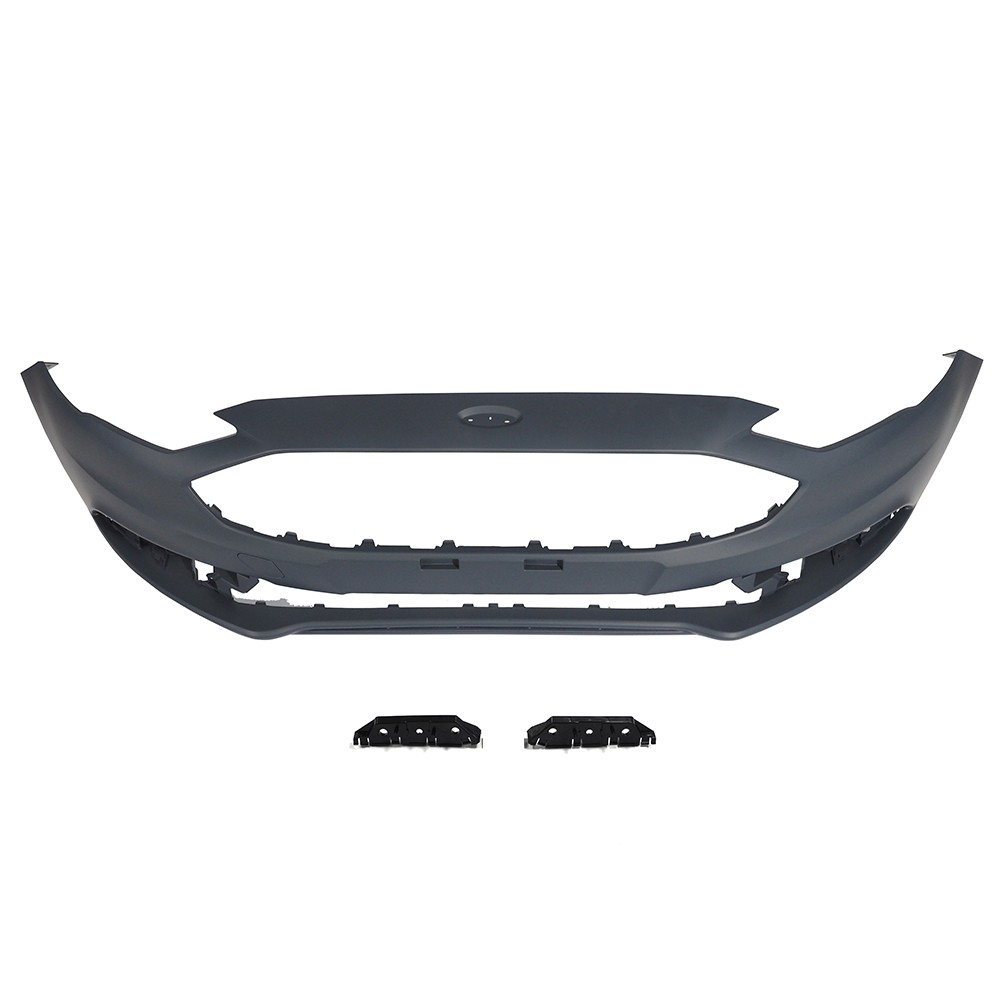 Front Bumper Cover Grille Assembly Kit Set For 2017 2018 Ford Fusion w/Fog Light