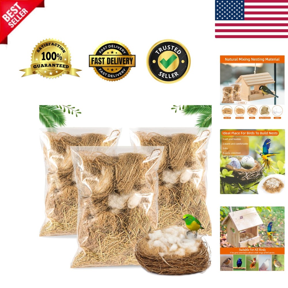 Bird Nesting Material - Bird Nests Bedding Hummingbird Nesting Material Mixin...