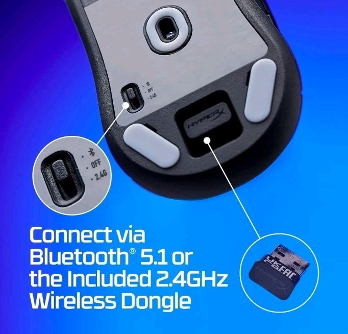 HyperX Pulsefire Haste 2 Mini Wireless White Gaming Mouse