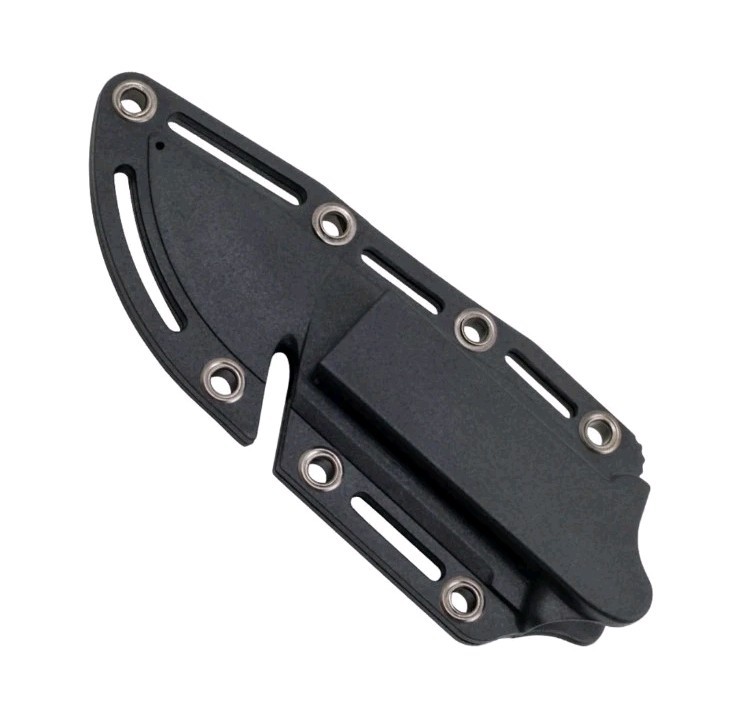 SOG Field Fixed Blade Knife 7Cr17MoV Steel Full Tang w/ Sheath Black TPR 4"