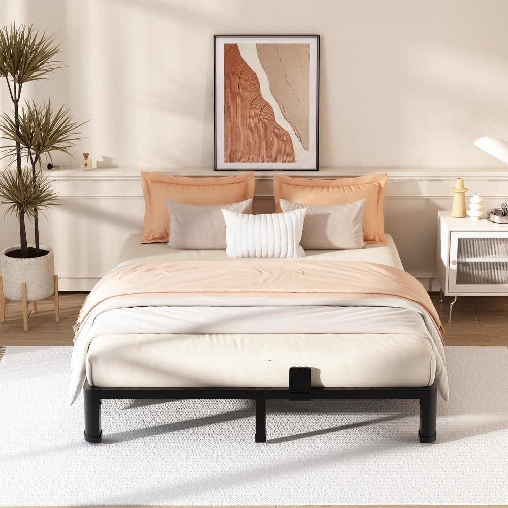 FUIOBYVV 12 Inch Full Metal Platform Bed Frame