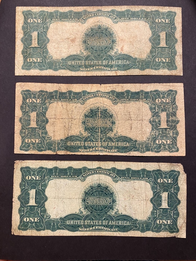 1899 $1 Black Eagle One Dollar Note ✯ Large Silver Certificate Rare ✯