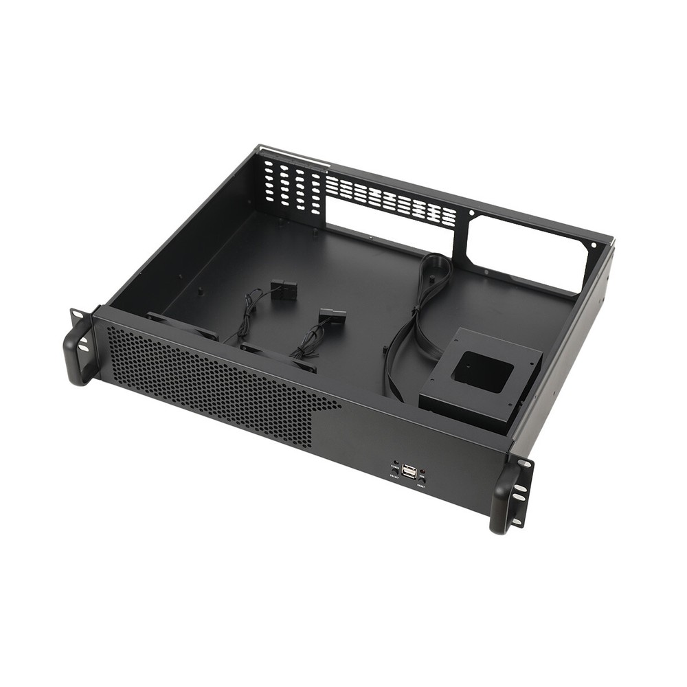 2U Network Server Rack Cabinet Chassis Rackmount Computer Case Enclosure ITX ATX