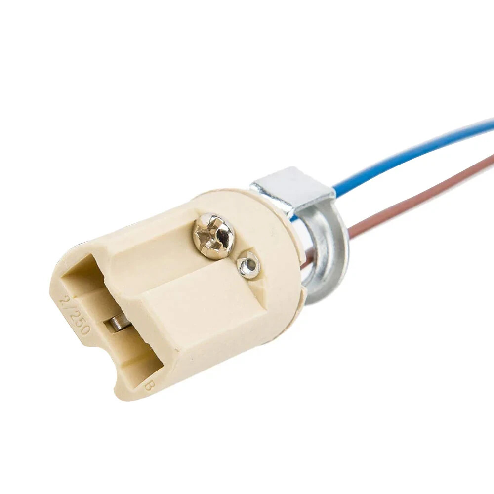 2 Pack G9 Socket  With/Mounting Holes 8" in Leads