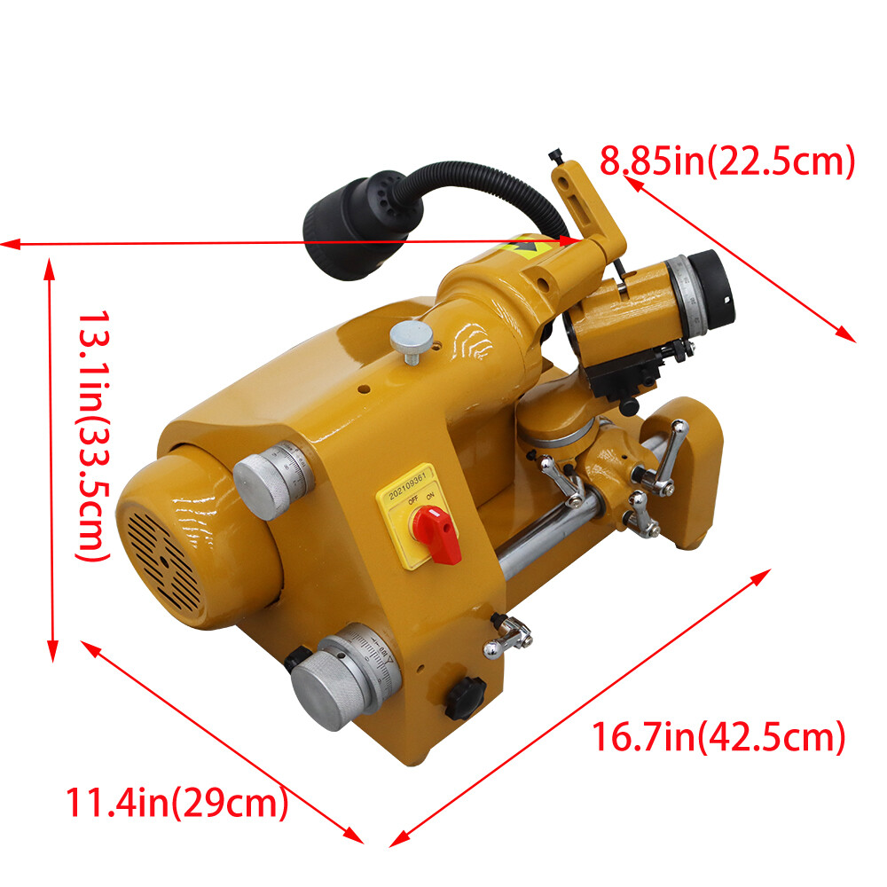 U2 R8 Collets Multi-function Sharpener Cutter End Mill Grinder 110V 0.15''-0.5''