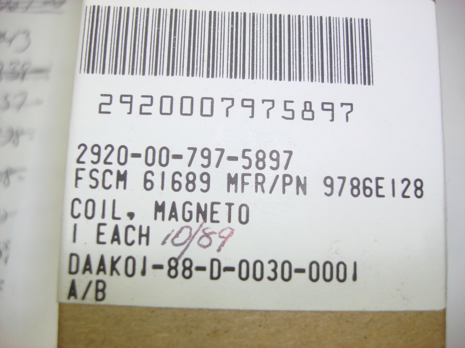 NEW! Andover Coils P/N: 9786E128 Engine Magneto Coil (S-1-7)