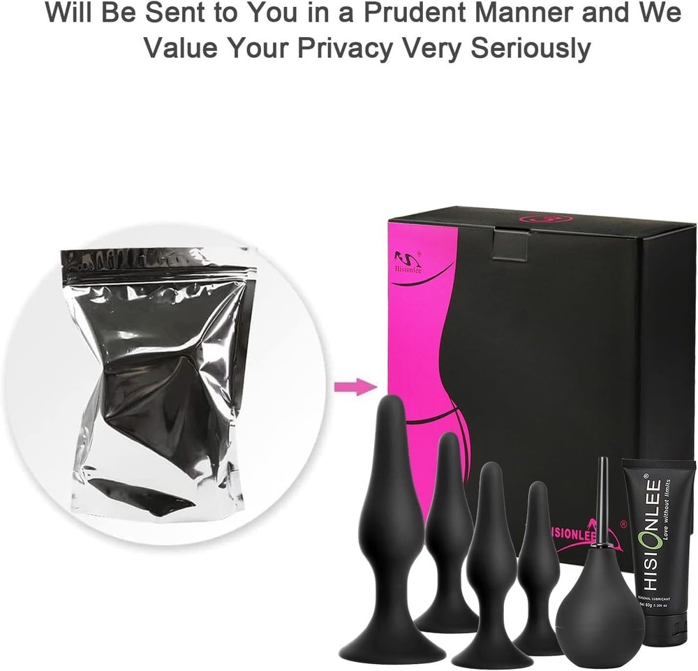 Silicone Anal Plug Set with Strong Suction – Explore Together Safely