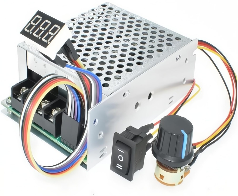 Adjustable 60A PWM DC Motor Speed Controller 10-55V Forward Reverse Switch