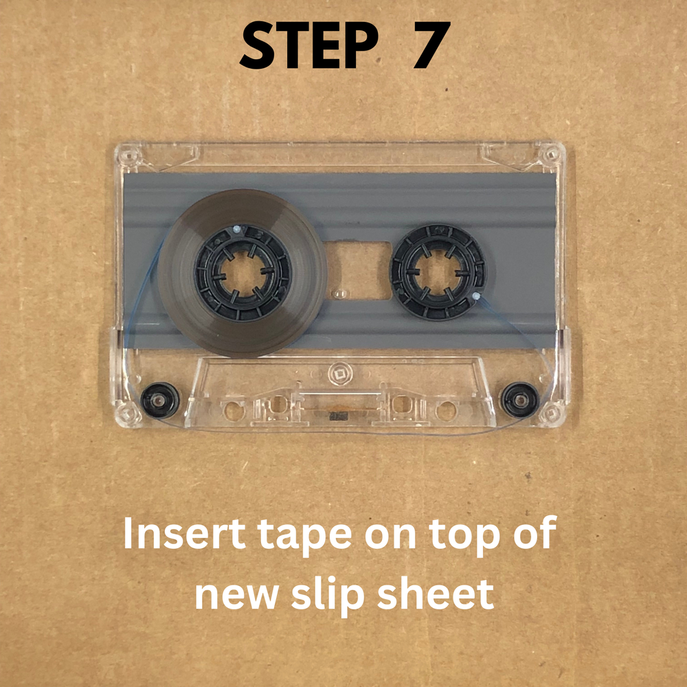 AUDIO CASSETTE TAPE REPLACEMENT COMPONENT KIT Pressure Pad Slip Sheets & Shield