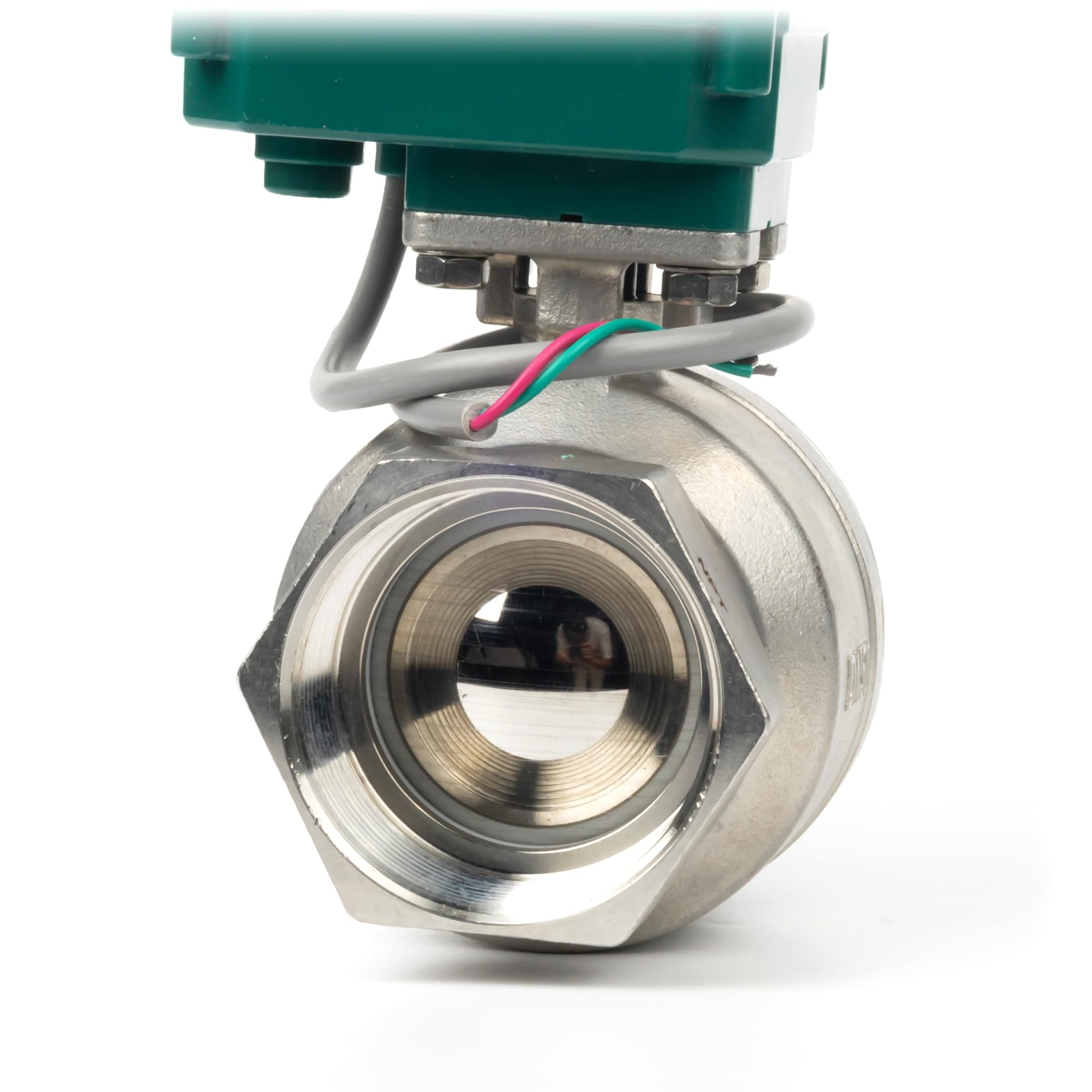 U.S. Solid Motorized Ball Valve 2 inch Stainless Steel 9-24V AC/DC