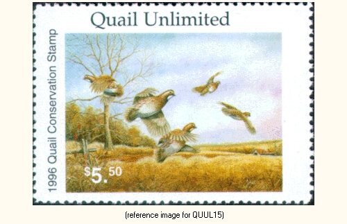 D2K Quail Unlimited 1996 Stamp $5.50