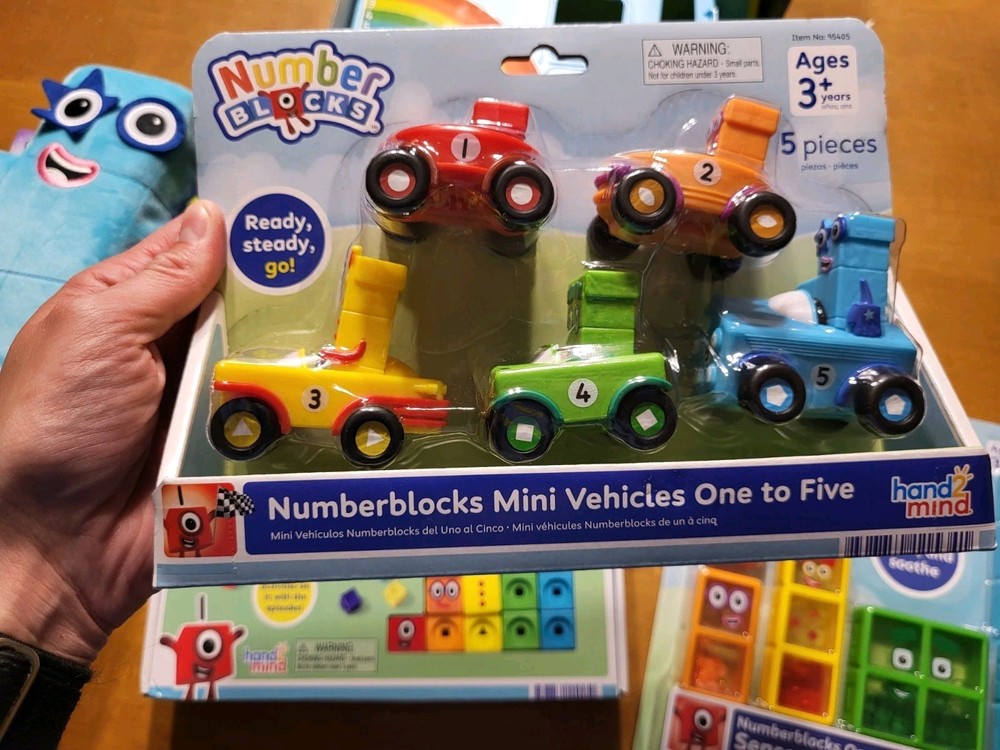 LOT 5 Number Blocks Sing Along MathLink Sensory Vehicles Counting Math Bus Set