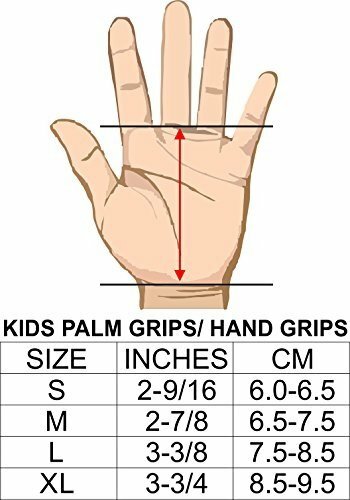 PUSH Athletic Gymnastics Youth Hand Grips (Pink, Medium)