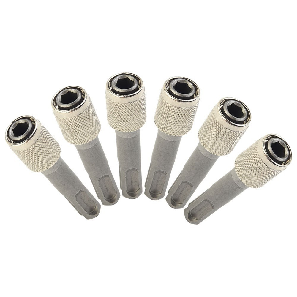 Metal Socket Adapter Pack 6PCS for SDS to Hex Shank Tool Compatibility