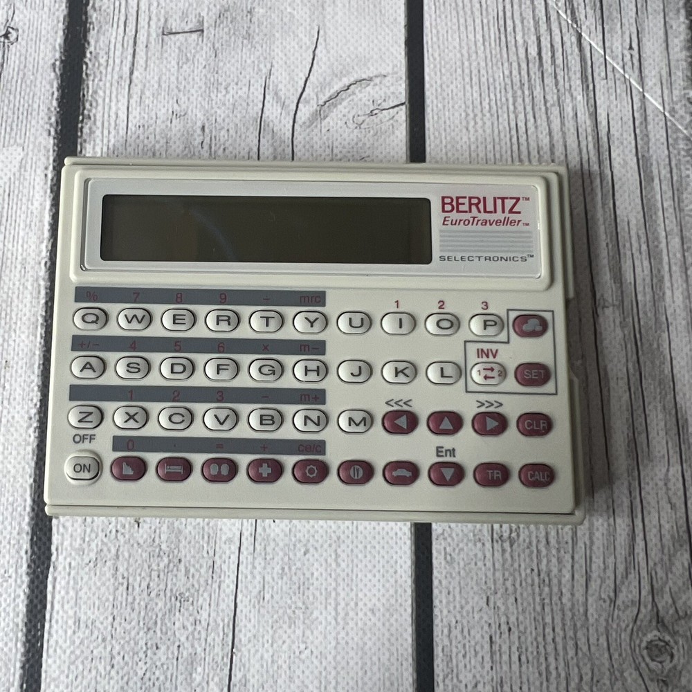 Berlitz EuroTraveller Interpreter PH510 Selectronics 1990 Needs New Batteries