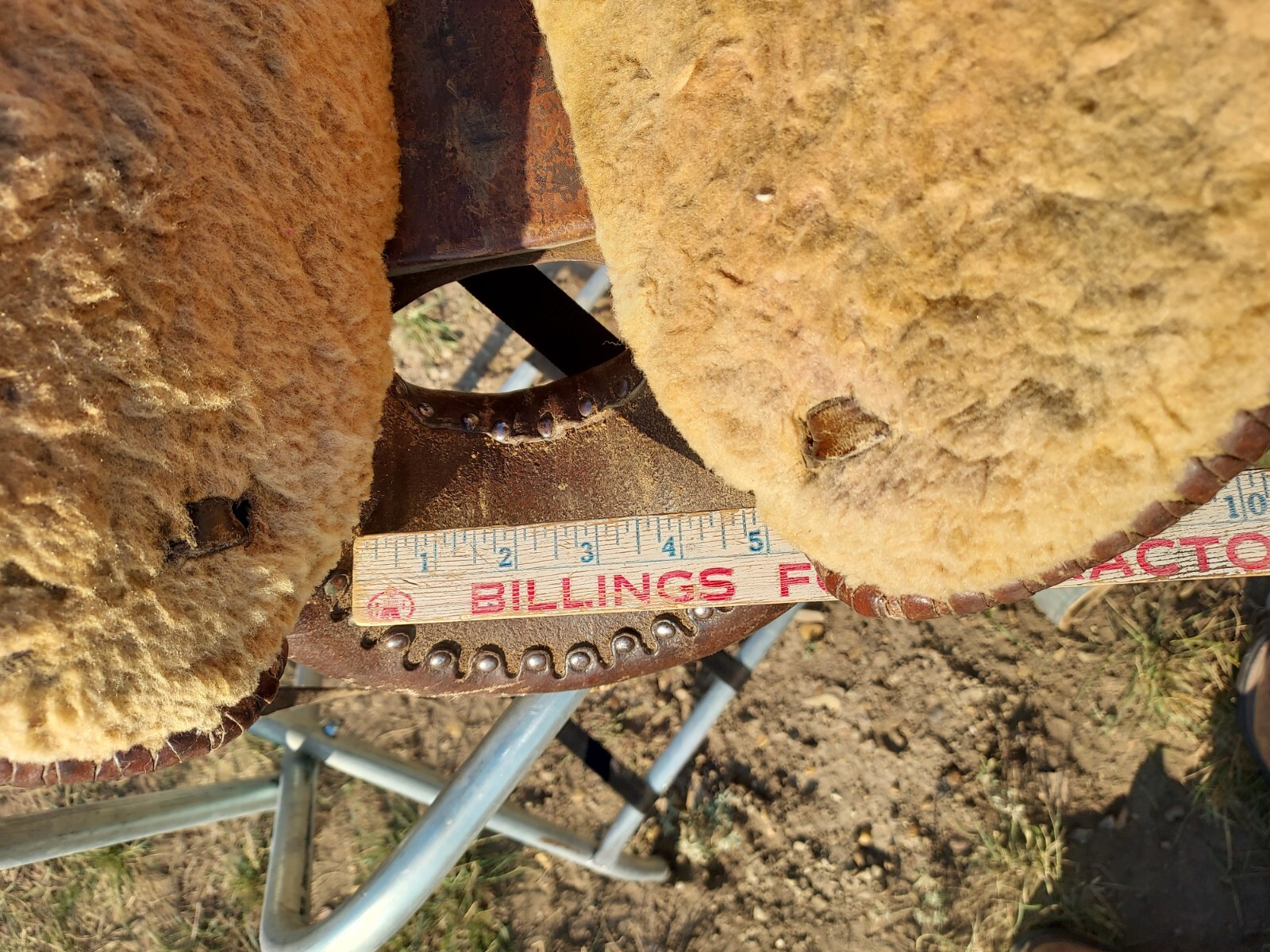Vintage Whitney Maker Saratoga Wyo. - 14" Saddle - Heiser Fender