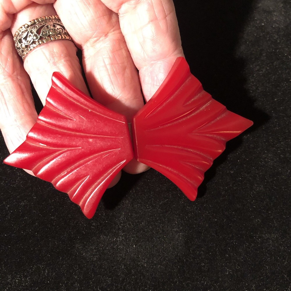 Cherry Red Bakelite Buckle