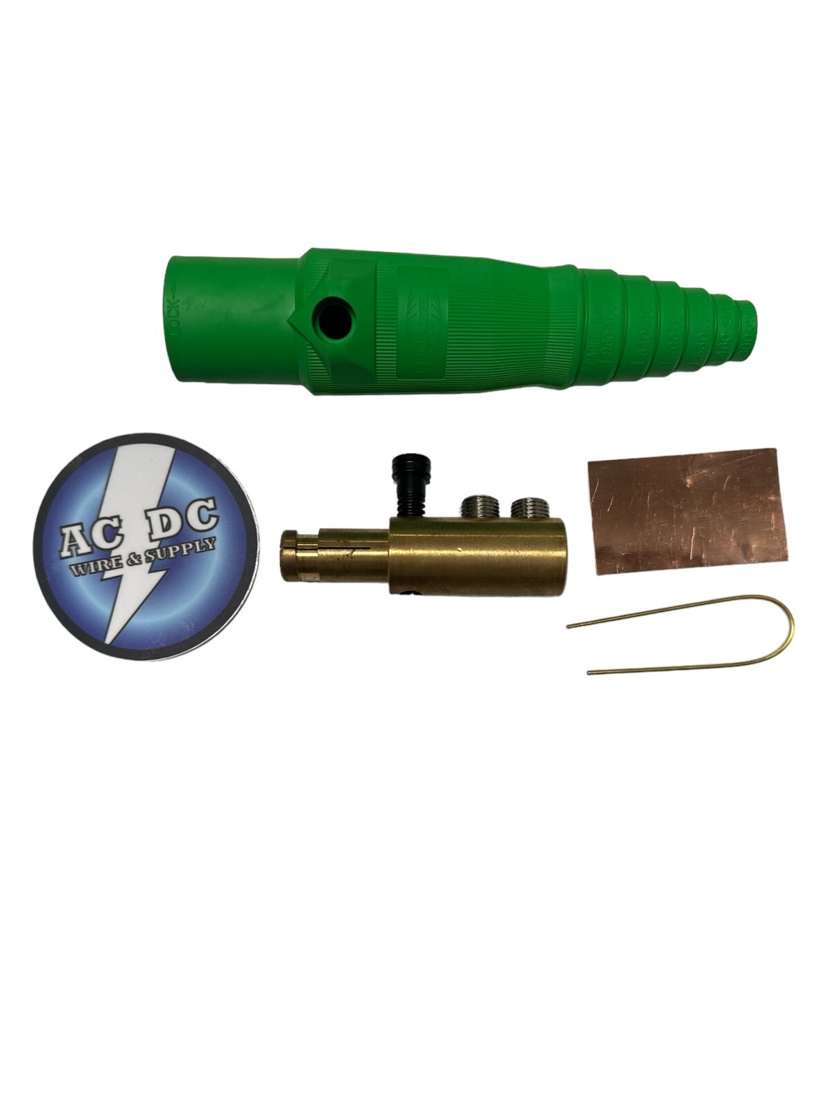 Hubbell HBL300 Cam-Lock Wire Set 6G - 2/0 Male Camlok Connector kit series 16