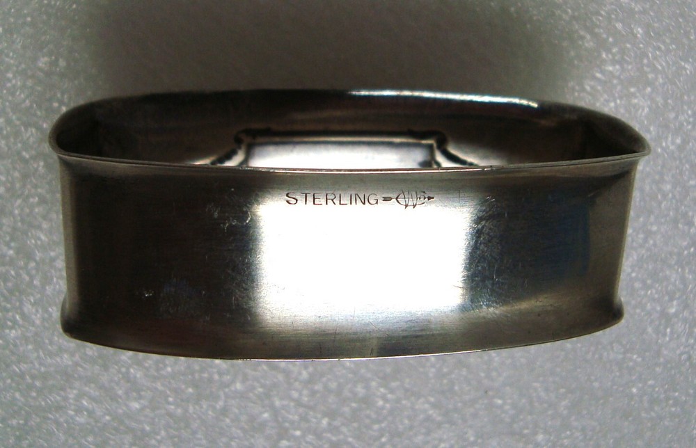 Webster Sterling Silver Napkin Ring No Mono Classic 16gr USA