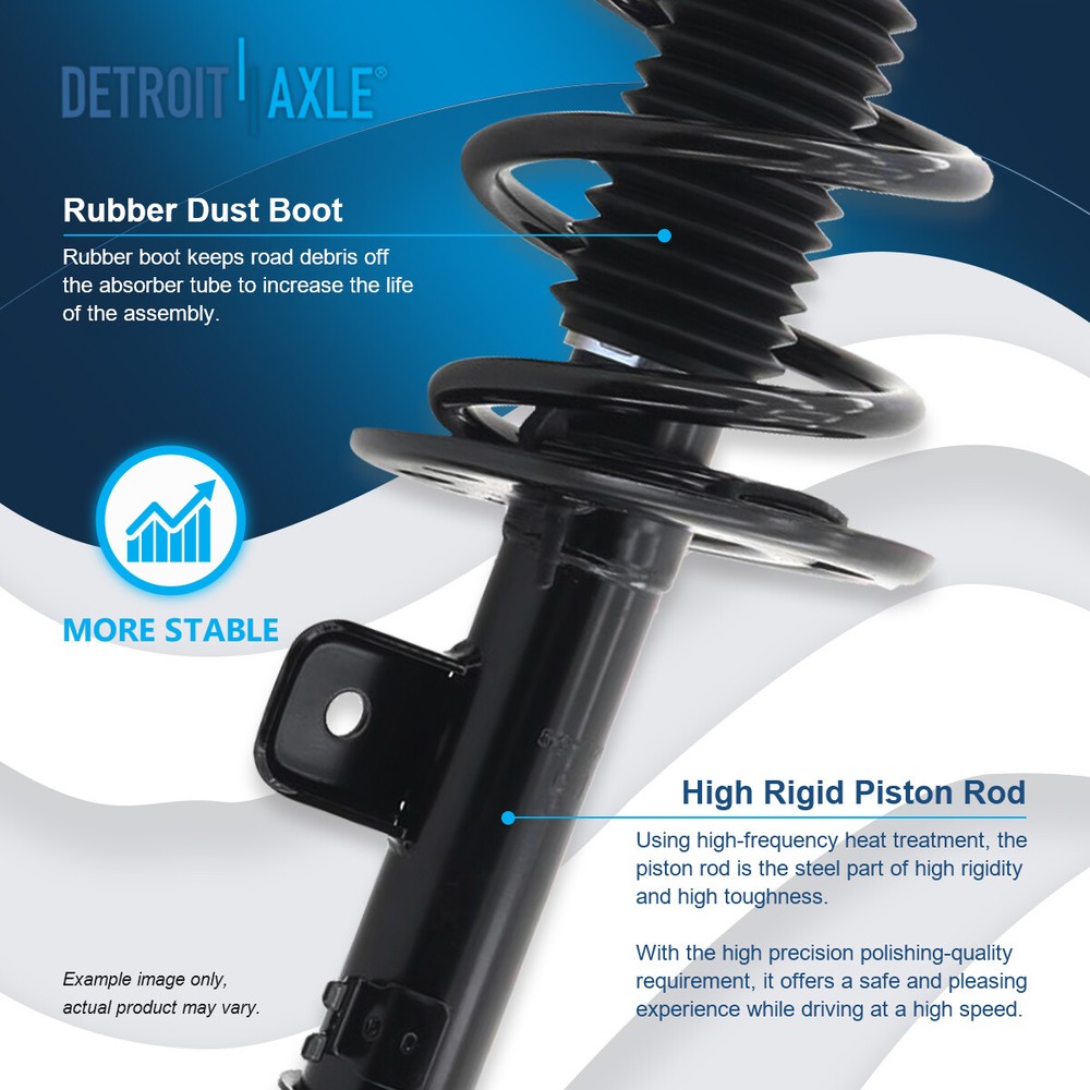 FWD Front Struts with Coil Springs Assemblies for 2011 2012 2013 Ford Explorer