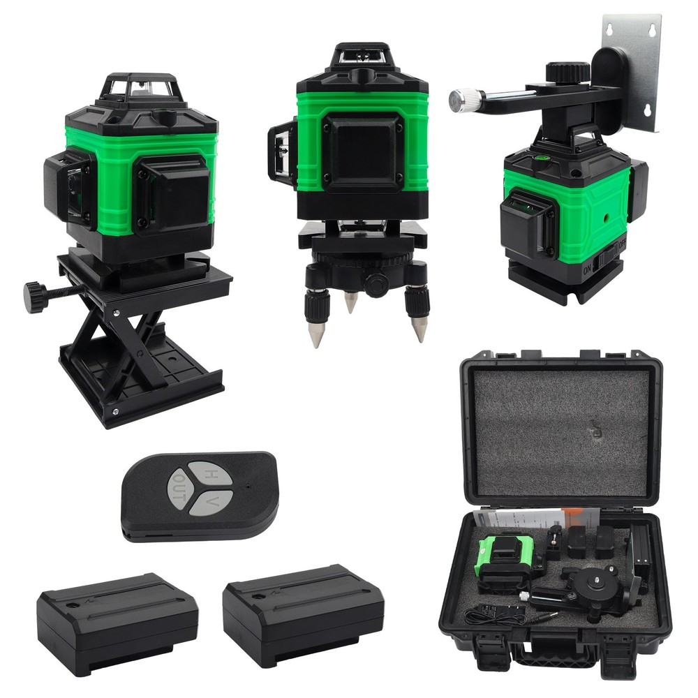 360° Fast Auto-Level 16-Line 4D Green Laser Level-High Precision Alignment Tool