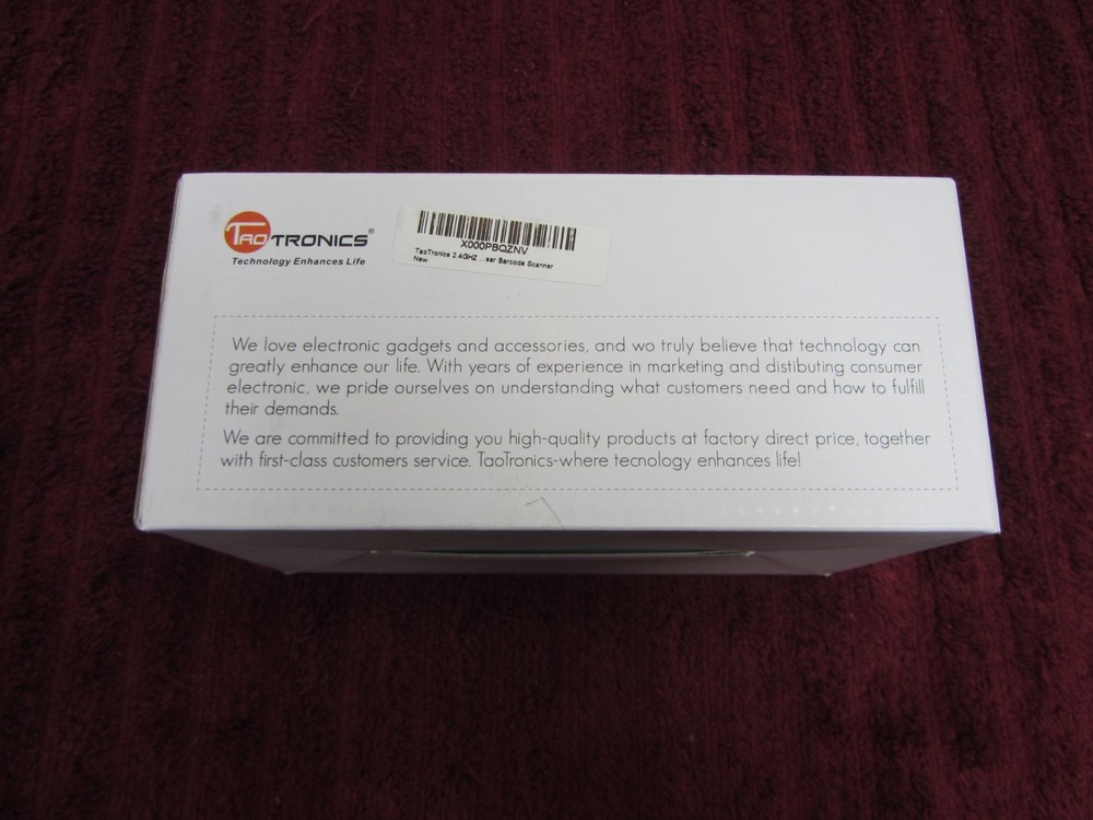 TaoTronics Wireless Barcode Scanner Model:TT-BS021 - NG G2B - NOS