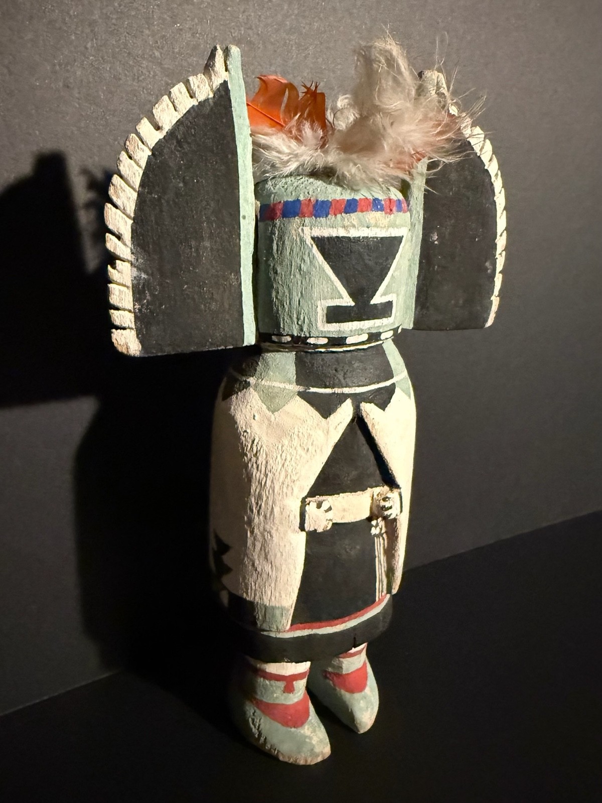 HOPI CROW MOTHER CARVED & PAINTED COTTONWOOD KACHINA DOLL, EXCELLENT CONDITION!