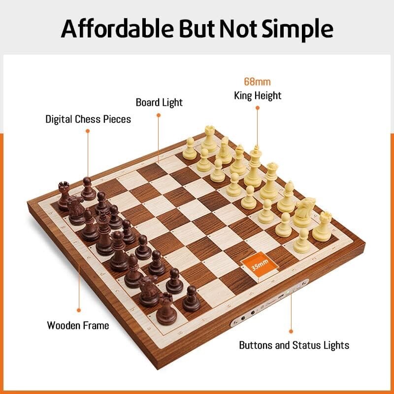 Air Electronic Chess Set a magnificently Handcrafted Wooden Chess Boar